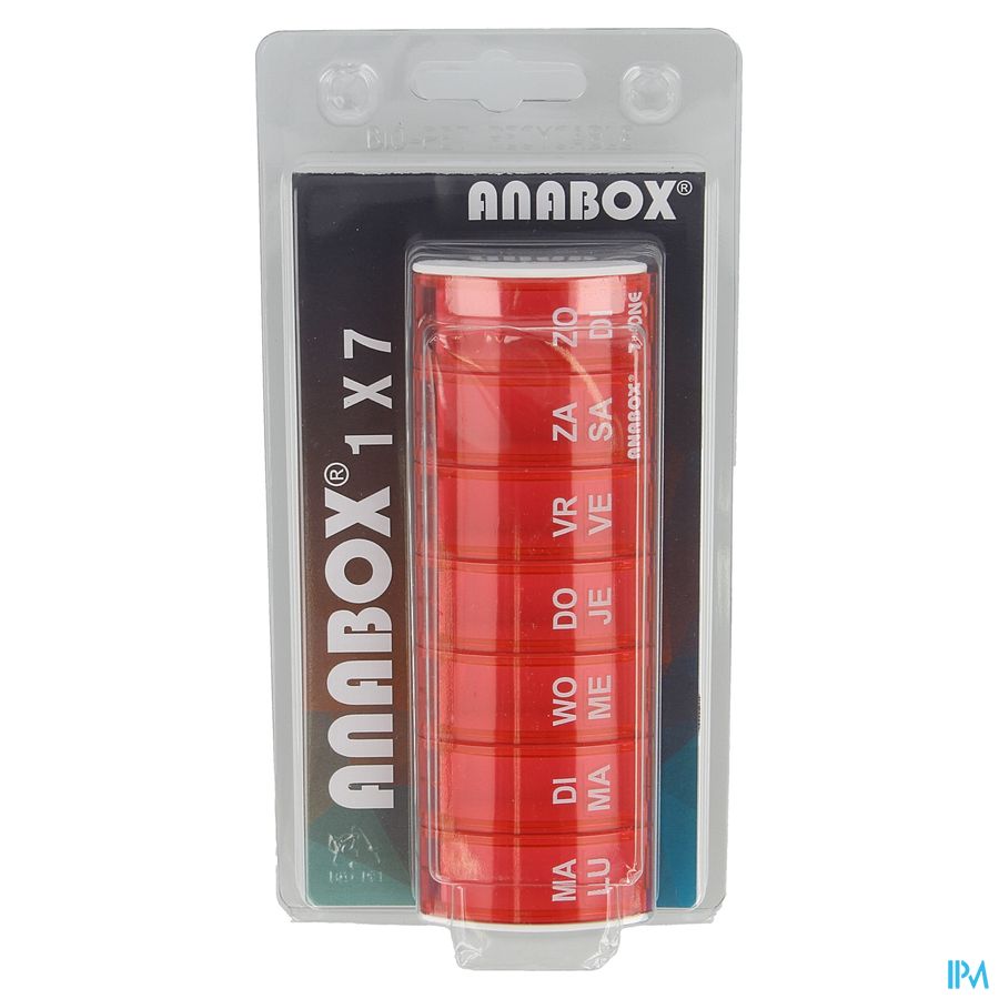 Anabox Pilulier Semaine Rose