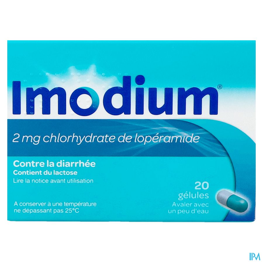 Imodium® capsules, traitement de la diarrhée, 20 gélules