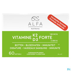 Alfa Vitamine K2 D3 Forte Softcaps 60 Nf