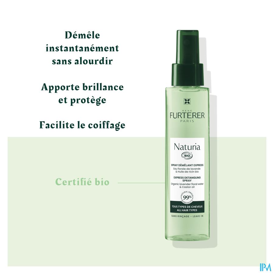 René Furterer Spray démêlant express - Spray démêlant cheveux bio - NATURIA