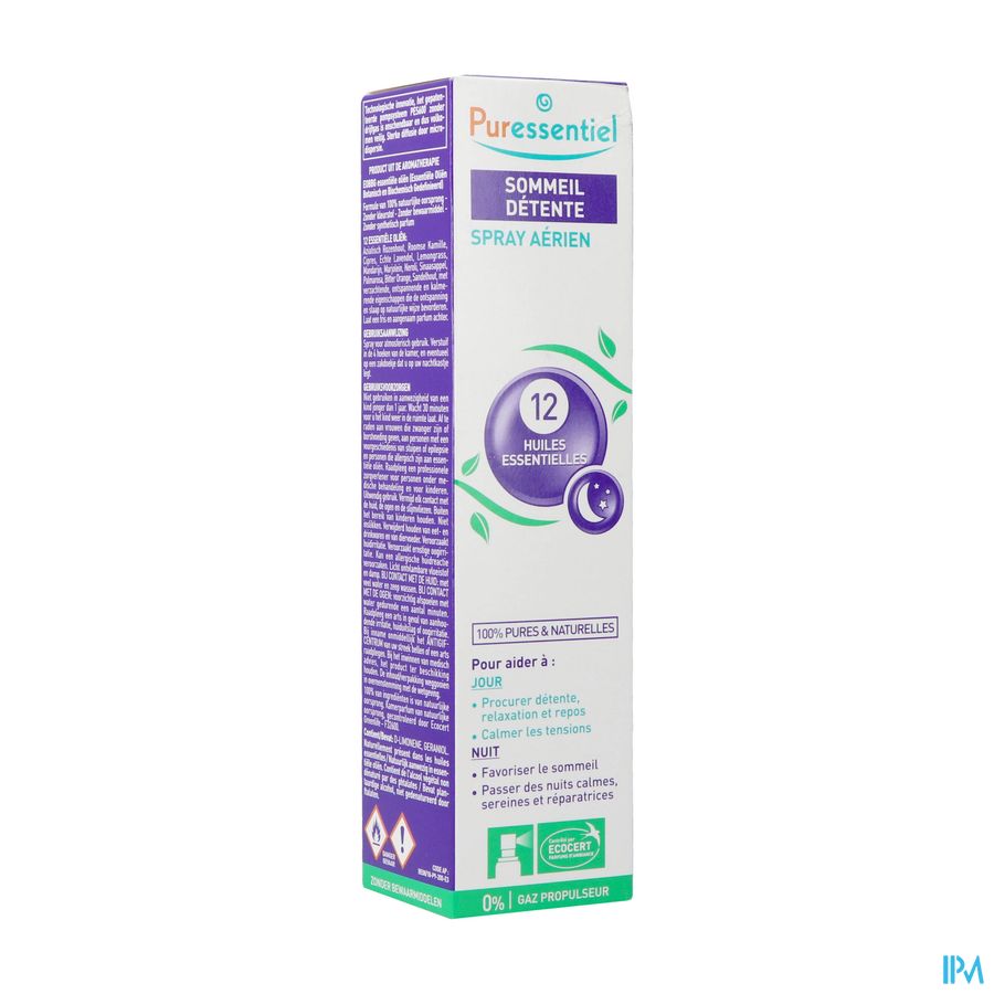 Puressentiel Sommeil Detente Spray 12 Hle Ess200ml
