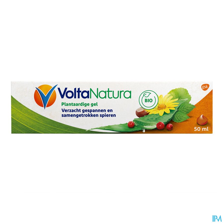 VoltaNatura Gel, à base de plantes BIO (Aloe Vera & Arnica), apaise les tensions musculaires, 50 ml