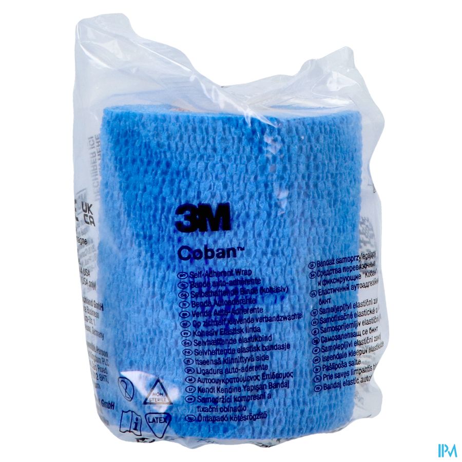 Coban 3m Bande Cont. Elast Bleu 7,5cmx4,5m 1