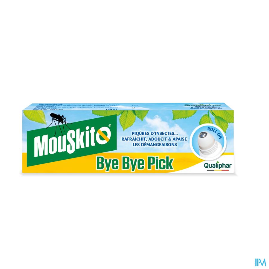 Mouskito Bye Bye Pick 15 ml - Roller rafraichit & apaise après piqûres d'insectes
