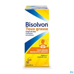 Bisolvon 200ml - Toux grasse, bronchite, sinusite