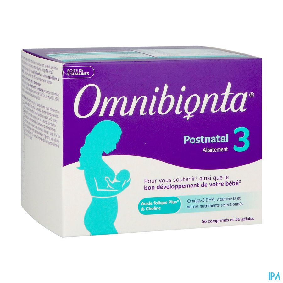 Omnibionta Postnatal 3 Allait.8 Sem Comp 56+caps56