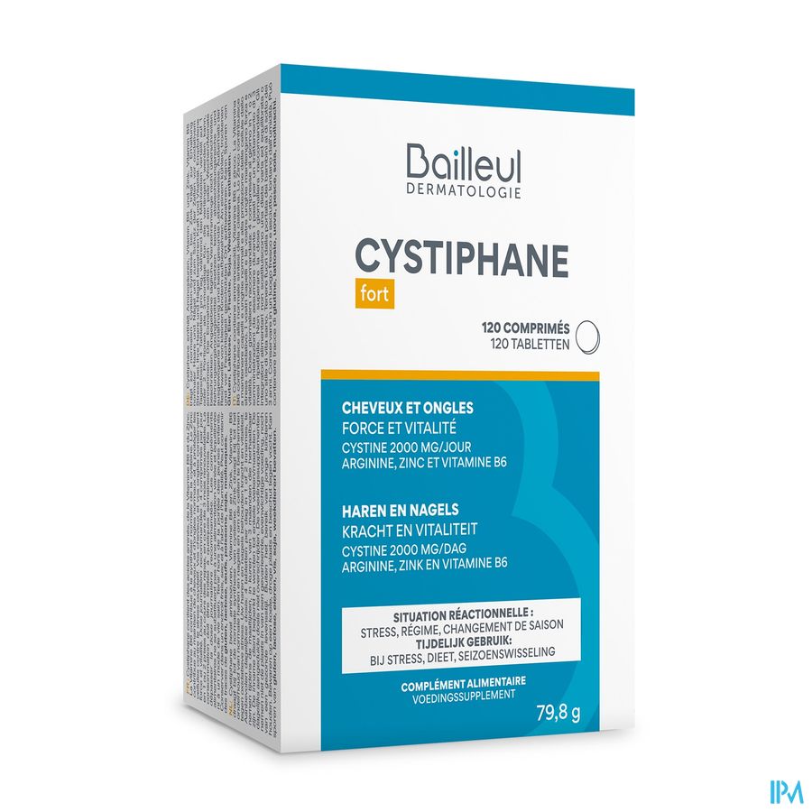 CYSTIPHANE fort cheveux et ongles 120 comprimés