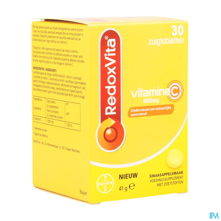 Redoxvita 500mg Orange Comp A Sucer 30