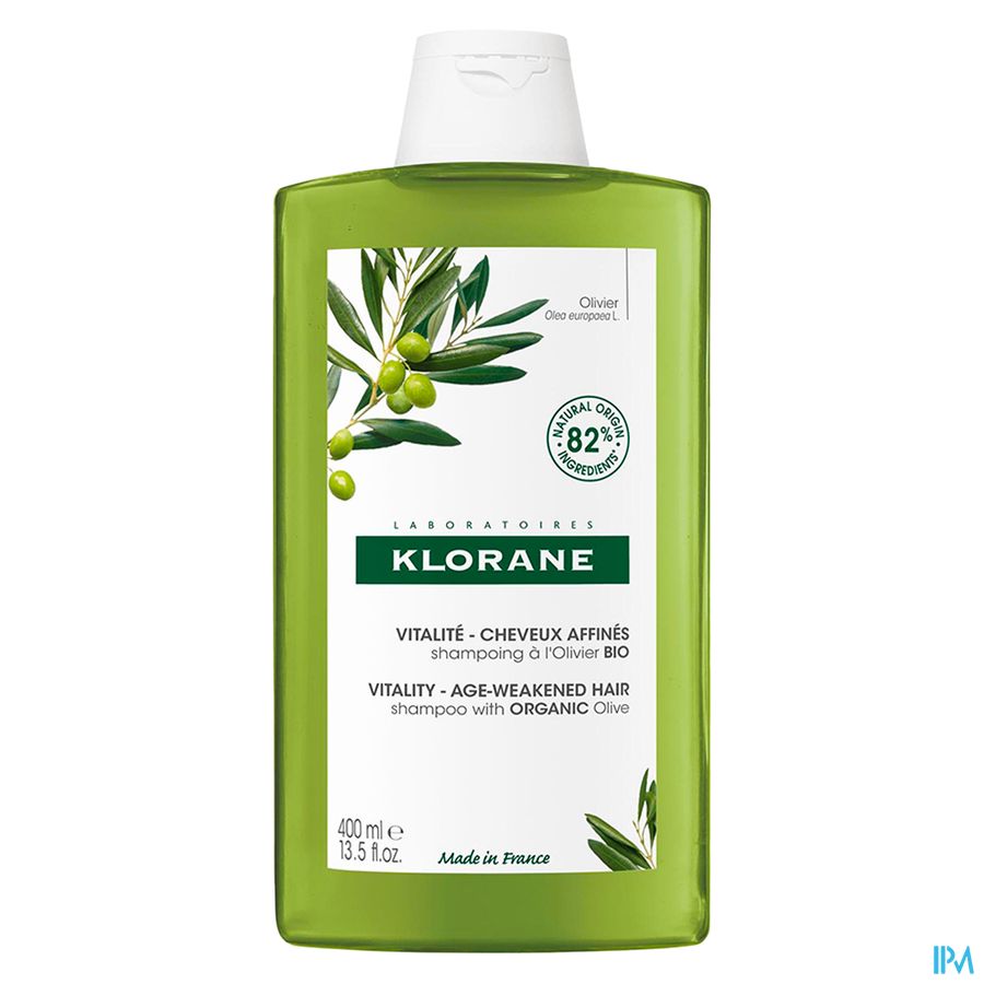 Klorane - Shampoing Vitalité à l'Olivier BIO - Cheveux affinés