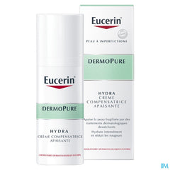 DermoPure HYDRA Crème Compensatrice Apaisante Acné Peau à Imperfections avec pompe 50ml