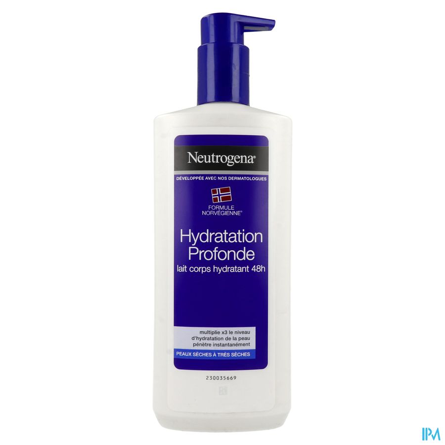 Neutrogena® Formule norvégienne® Lait corps hydratation intense, crème corps pour peaux sèches 400 ml