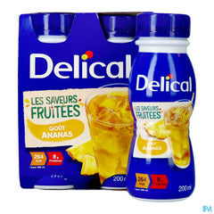 Delical Boisson Fruitee Ananas 4x200ml