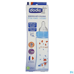 Dodie Biberon Initiation+ Bleu Pompier 330ml
