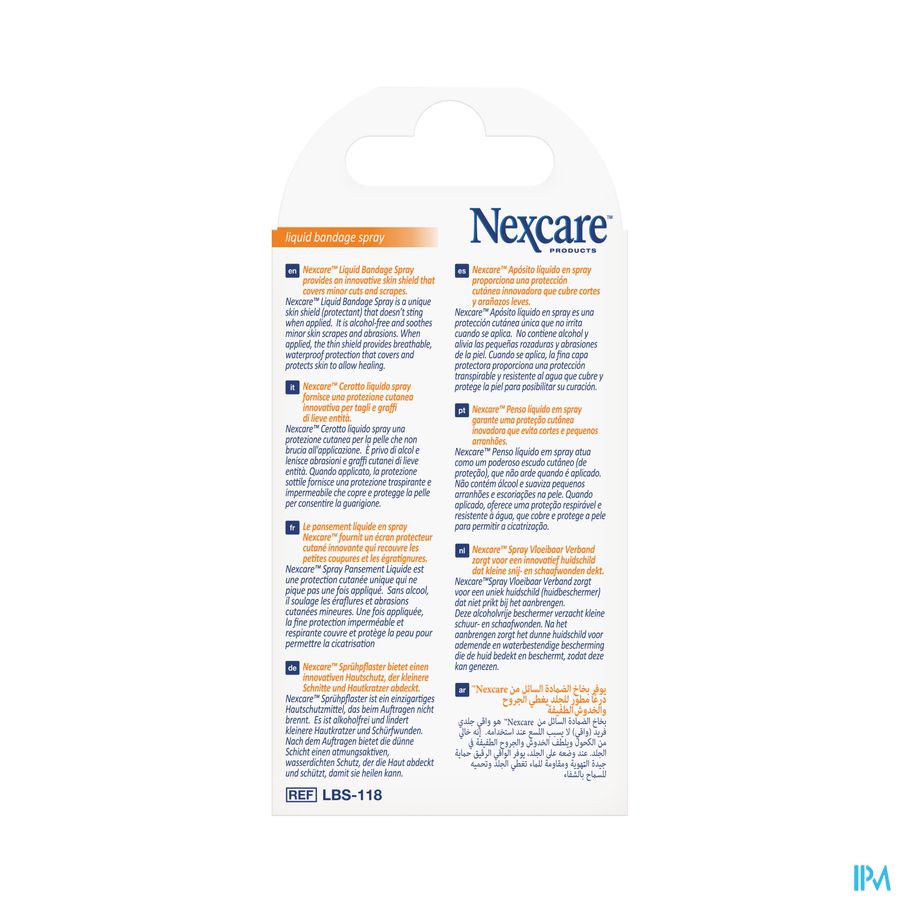Nexcare Pansement Liquide Spray 18ml Lbs-18