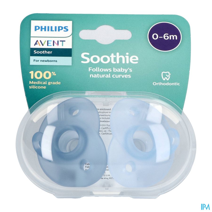 Philips Avent Sucette +0m Soothie Boy 2