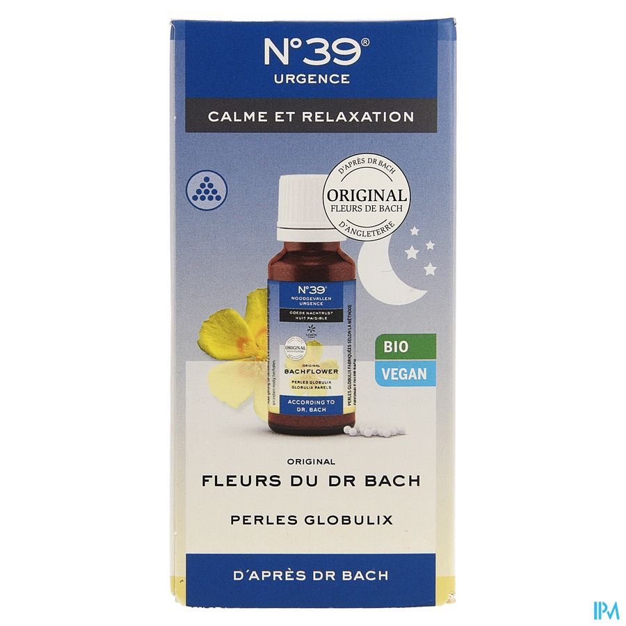 Fleurs de Bach Bio N°39 Urgence Nuit Perles 20g