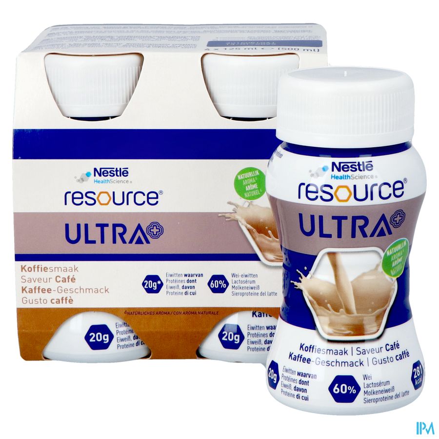 Resource Ultra+ Saveur Cafe 4x125ml Nf