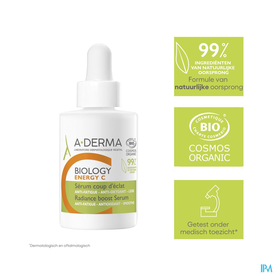 A-DERMA Sérum à la vitamine C stabilisée BIOLOGY ENERGY C