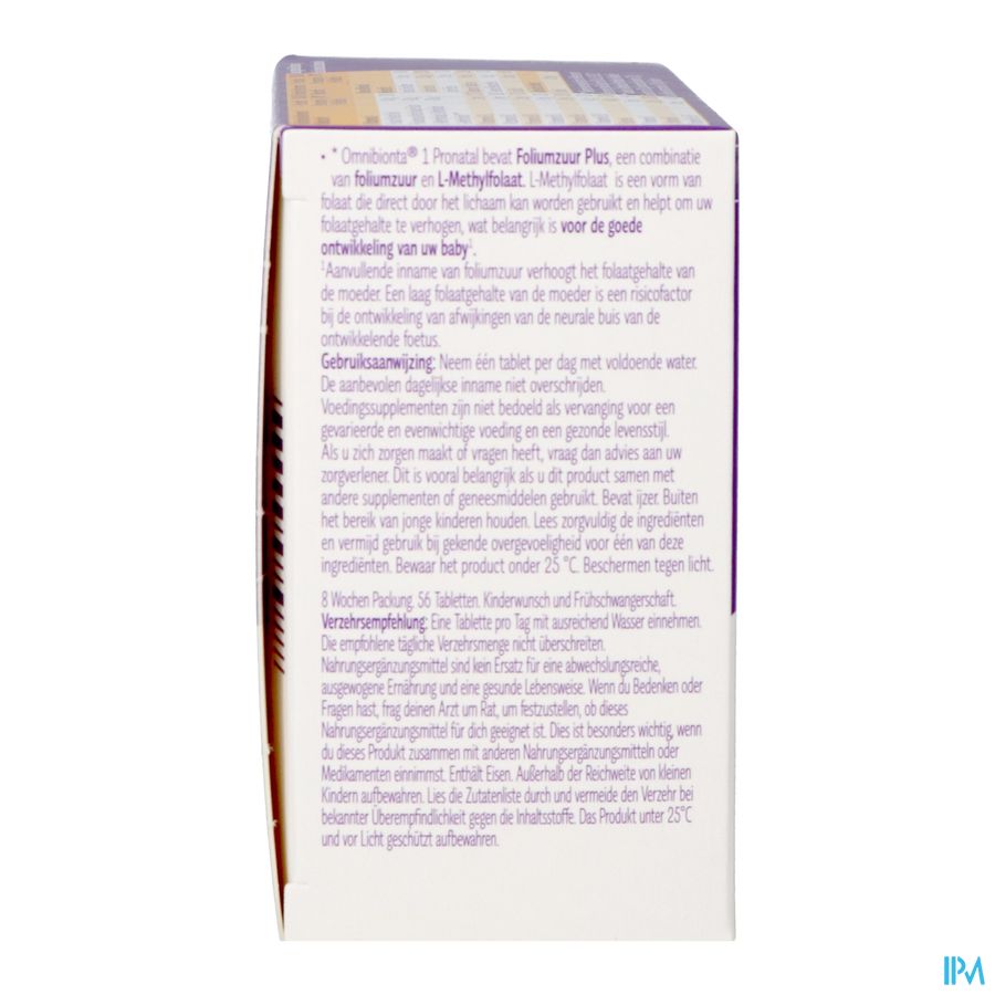 Omnibionta Pronatal 1desir Debut Gross 8sem Comp56