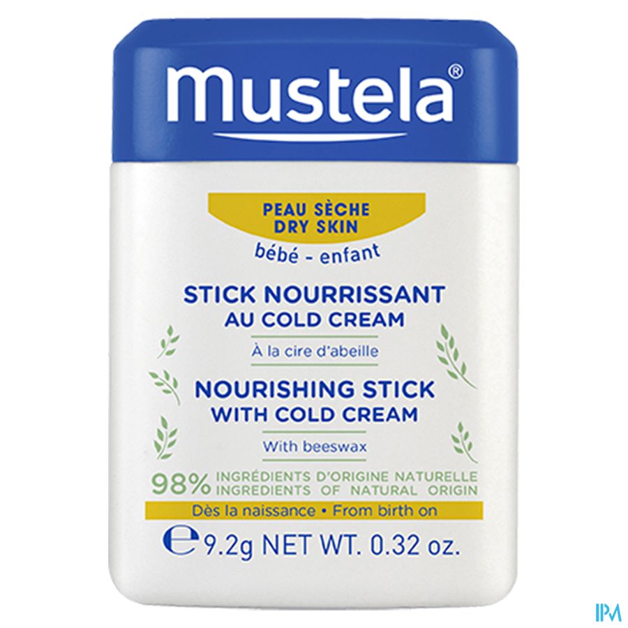 Mustela stick nourrissant au cold cream - peau sèche 9,2g