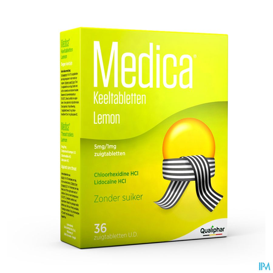 Medica comprimés pour la gorge Lemon 36 pcs - mal de gorge