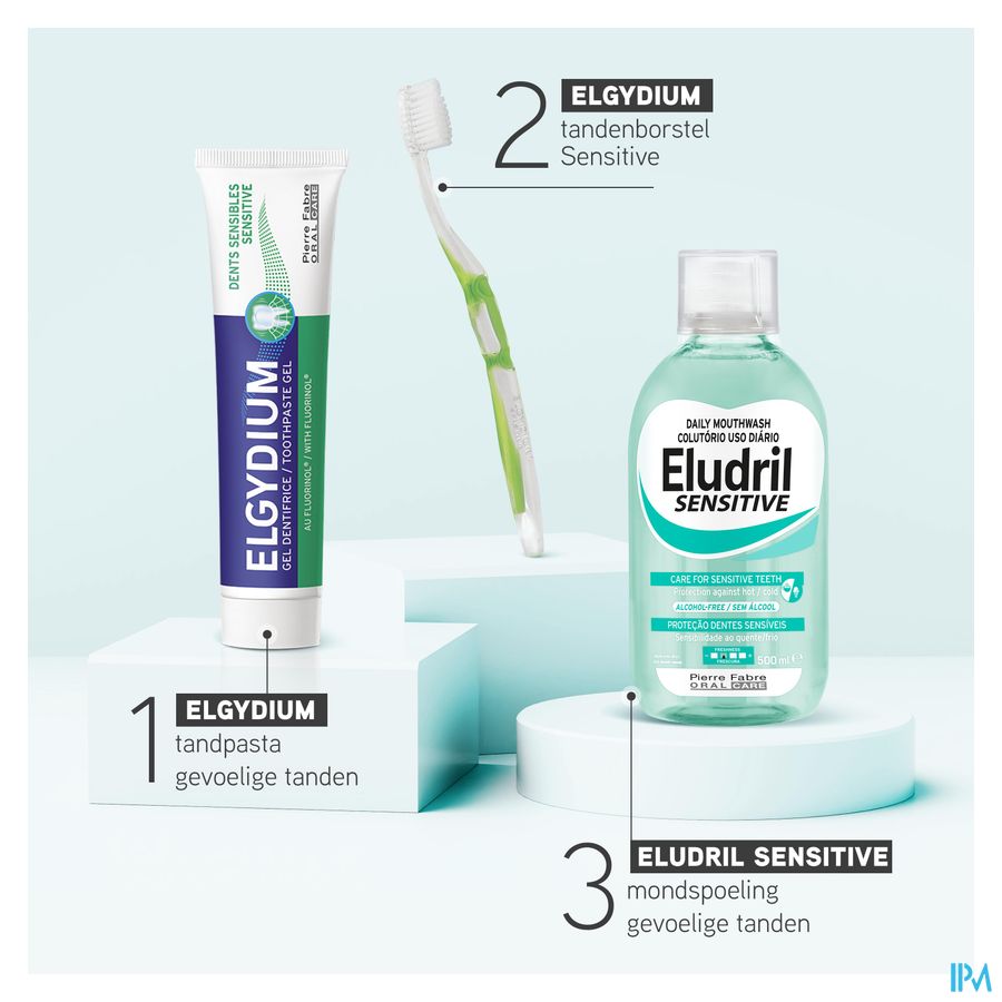 ELGYDIUM Sensitive - brosse à dents souple
