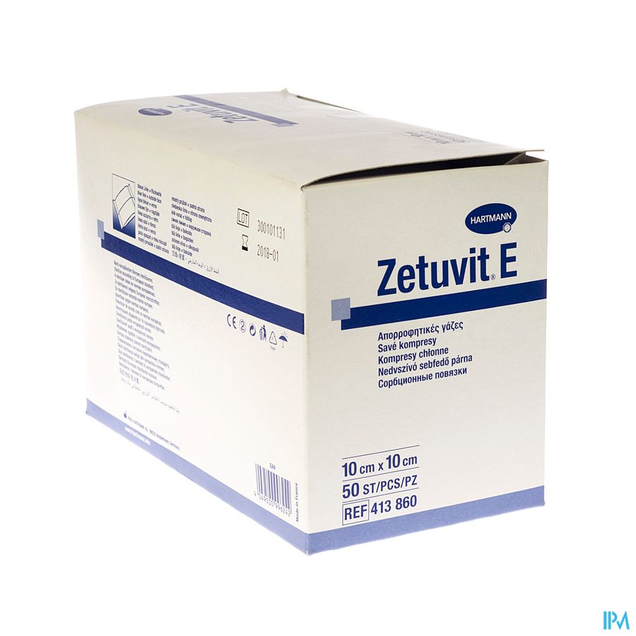 Zetuvit E 10x10cm Nst. 50 P/s