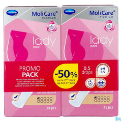 Molicare Premium Lady Pad 0,5 Drop 2x28 Promopack