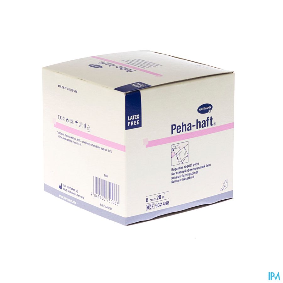 Peha-haft Latexfree 8cmx20m 1 P/s