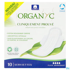 Organyc Serviettes Super Coton Bio 10