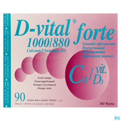 D-vital Forte Orange 1000mg/880ui Sach 90