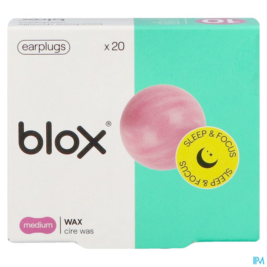 Blox Cire Naturelle Bouchons Oreille 10 Paires