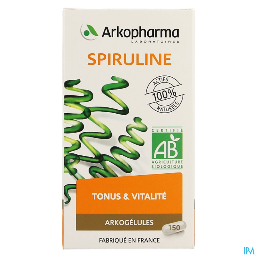 Arkogelules Spiruline Bio Caps 150