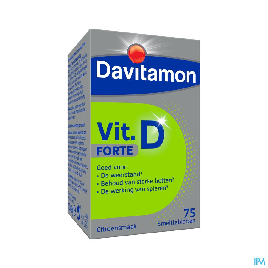 Davitamon® Vitamine D Forte Comprimé Fondant Goût Citron: Immunité, Os, Muscles