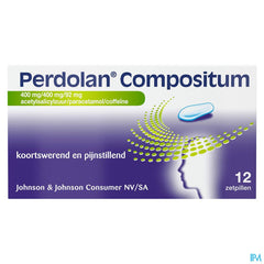 Perdolan® Compositum suppositoires, traitement de la douleur, analgésique pour adultes, 12 suppositoires