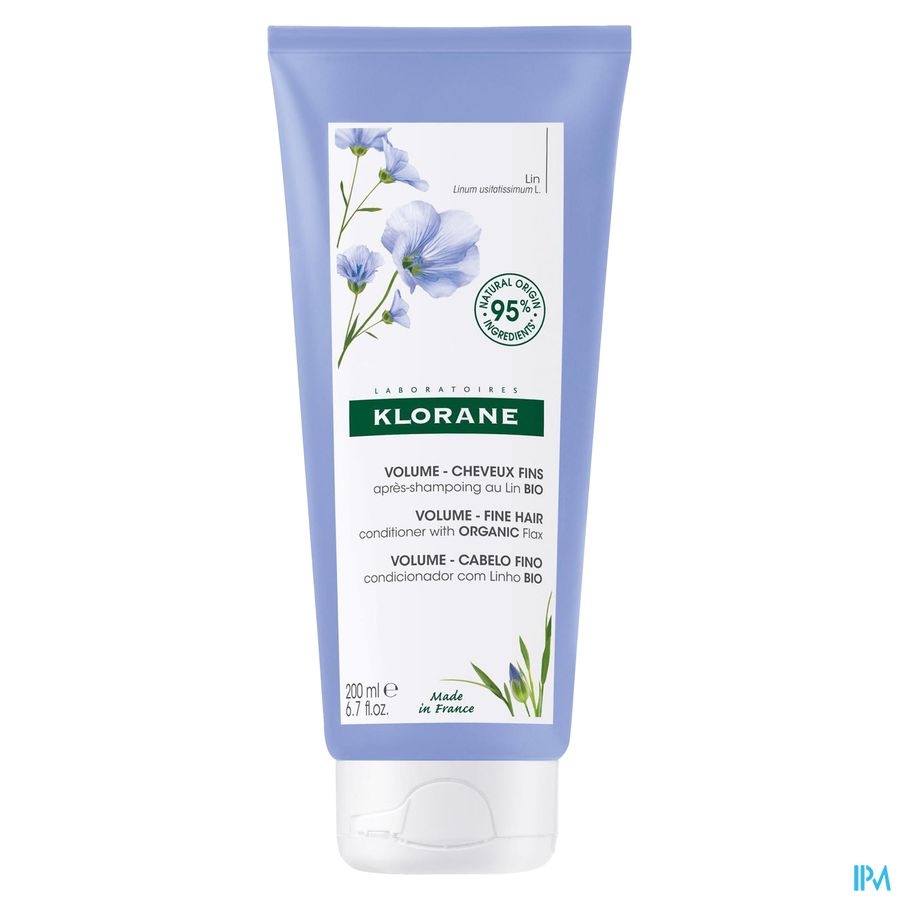 Klorane - Après-shampoing au Lin BIO - Volume - Cheveux fins