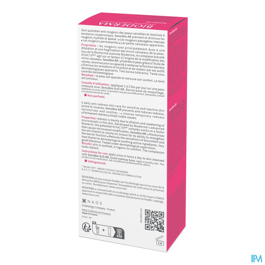 Bioderma Sensibio Ar Creme Anti Rougeurs 40ml