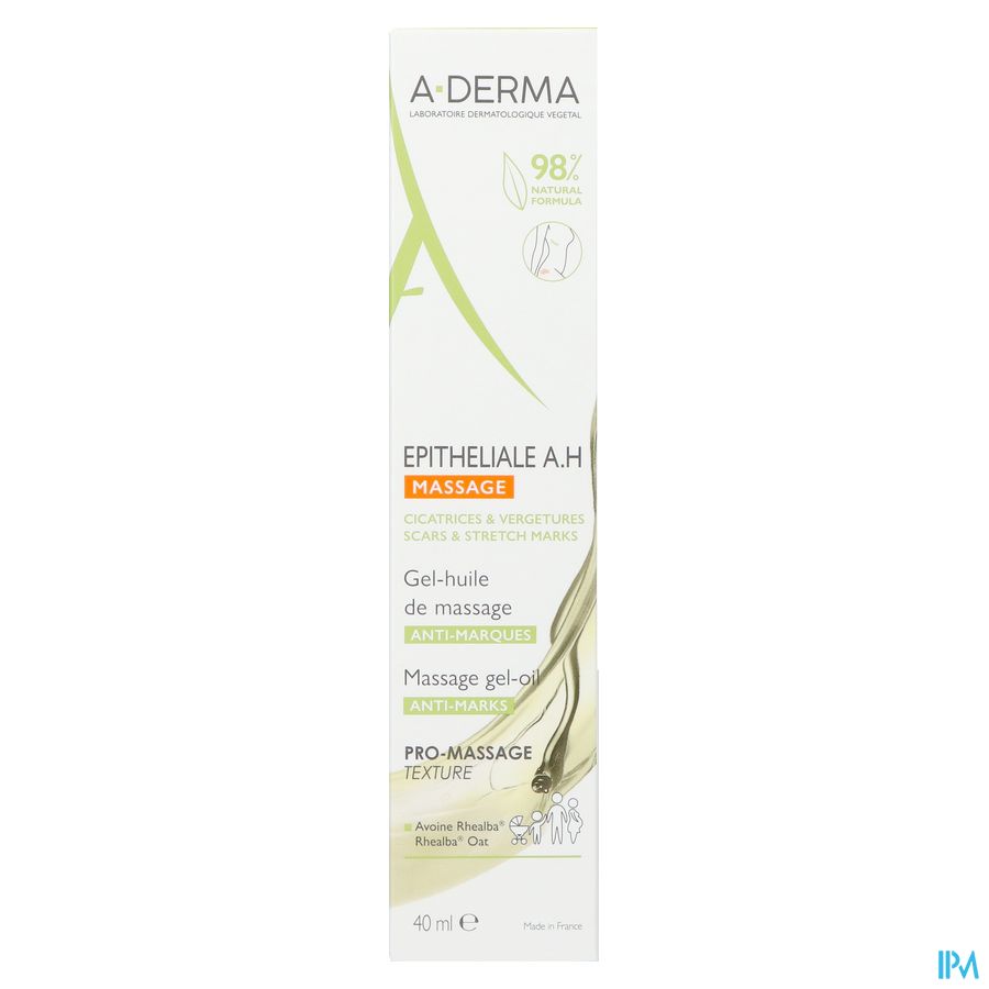 A-DERMA Epitheliale ULTRA REPAIR Gel-huile de massage anti-marques, Cicatrices et vergetures 100ml