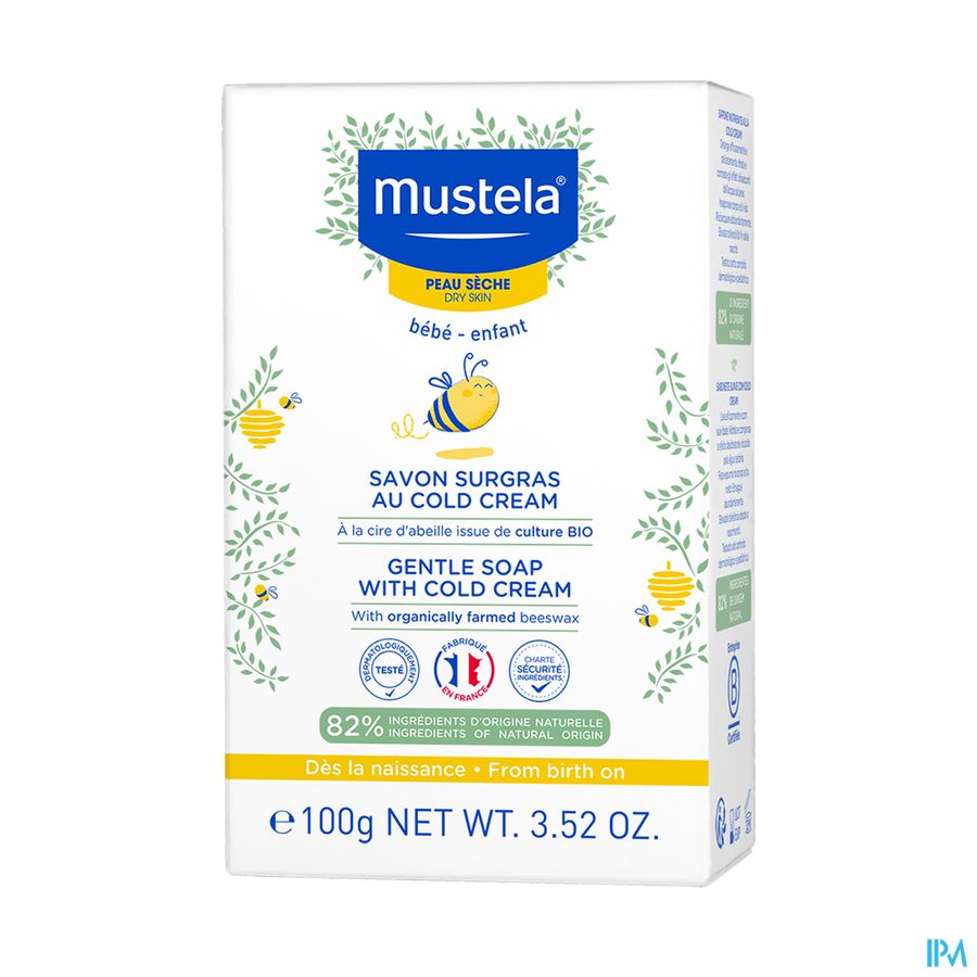 Mustela savon surgras cold cream - Peau sèche 100g