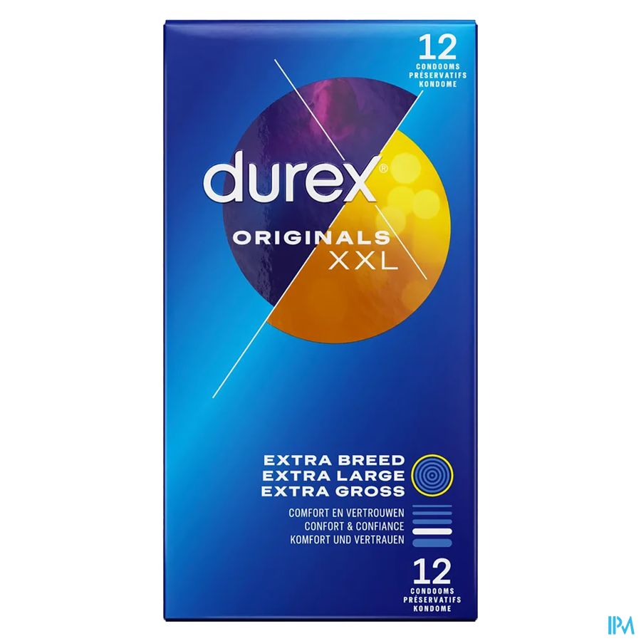 Durex Originals Xl Preservatifs 12