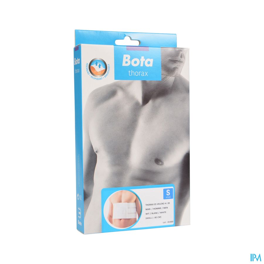 THORAX  ES HOMME VELCRO - HAUTEUR 20 CM \   SMALL = -  80 CM