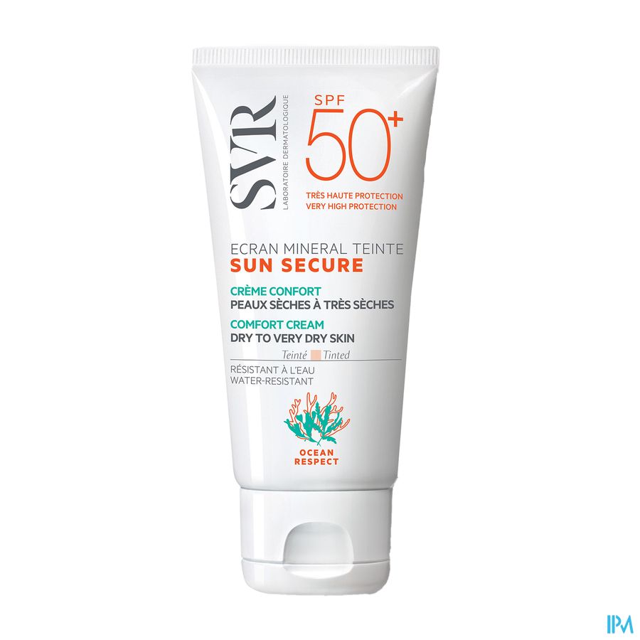 Svr Sun Secure Mineral Tein.peau Seche Spf50+ 60ml