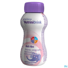 NutriniDrink Multi Fibre Arôme Fraise Bouteille 200ml