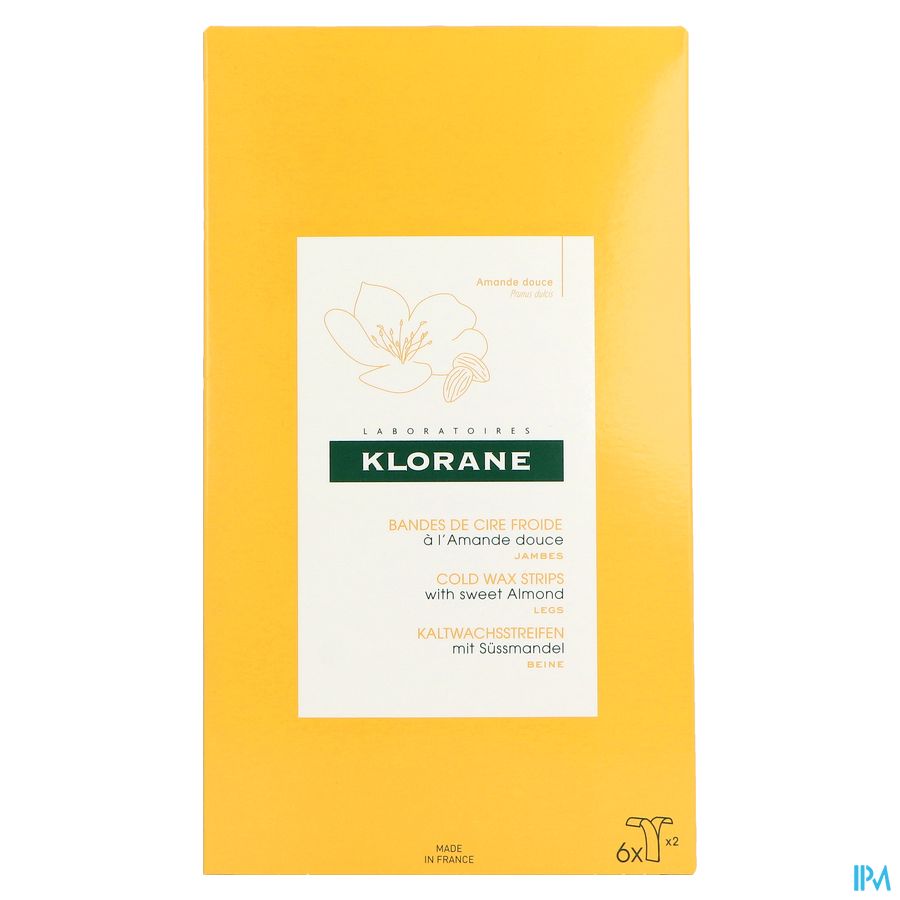 Klorane - Bandes de cire à l'Amande douce - Jambes