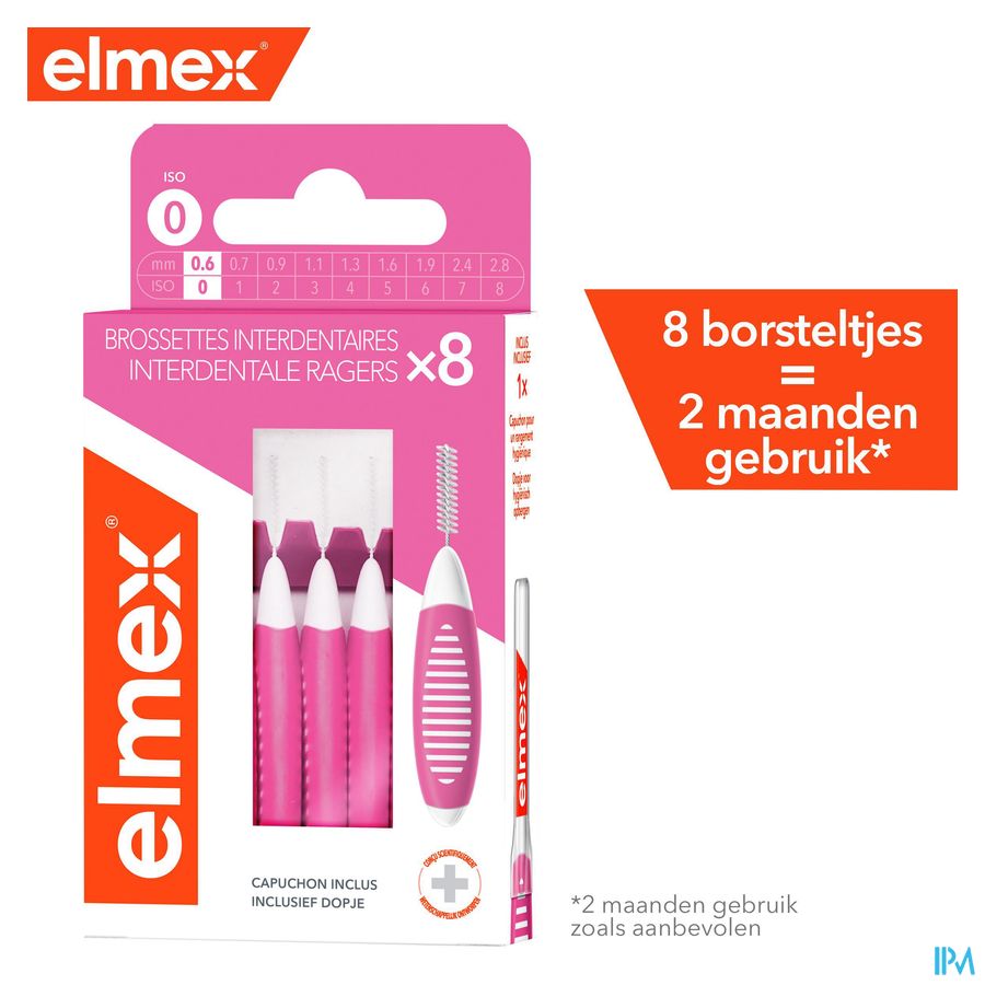 Elmex Set Brossettes Interdentaires Iso 0 0,6mm 8