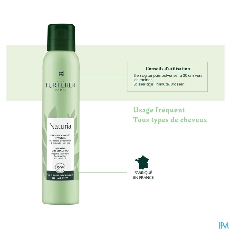 René Furterer Shampooing sec invisible - Shampoing sec naturel - NATURIA