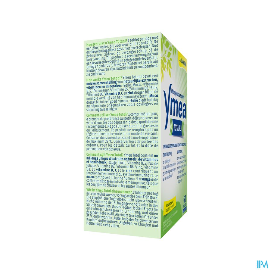 Ymea® Total 60 P. - Ménopause - Contre Bouffées De Chaleur & Fatigue
