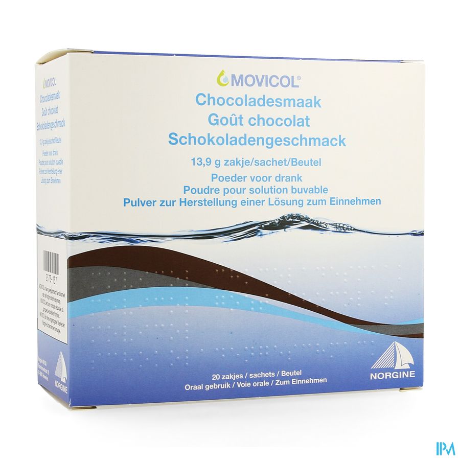 Movicol Gout Chocolat Sachets 20 X 13,7g