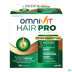 Omnivit Hair Pro 120cp - Vitamine Anti-chute Cheveux