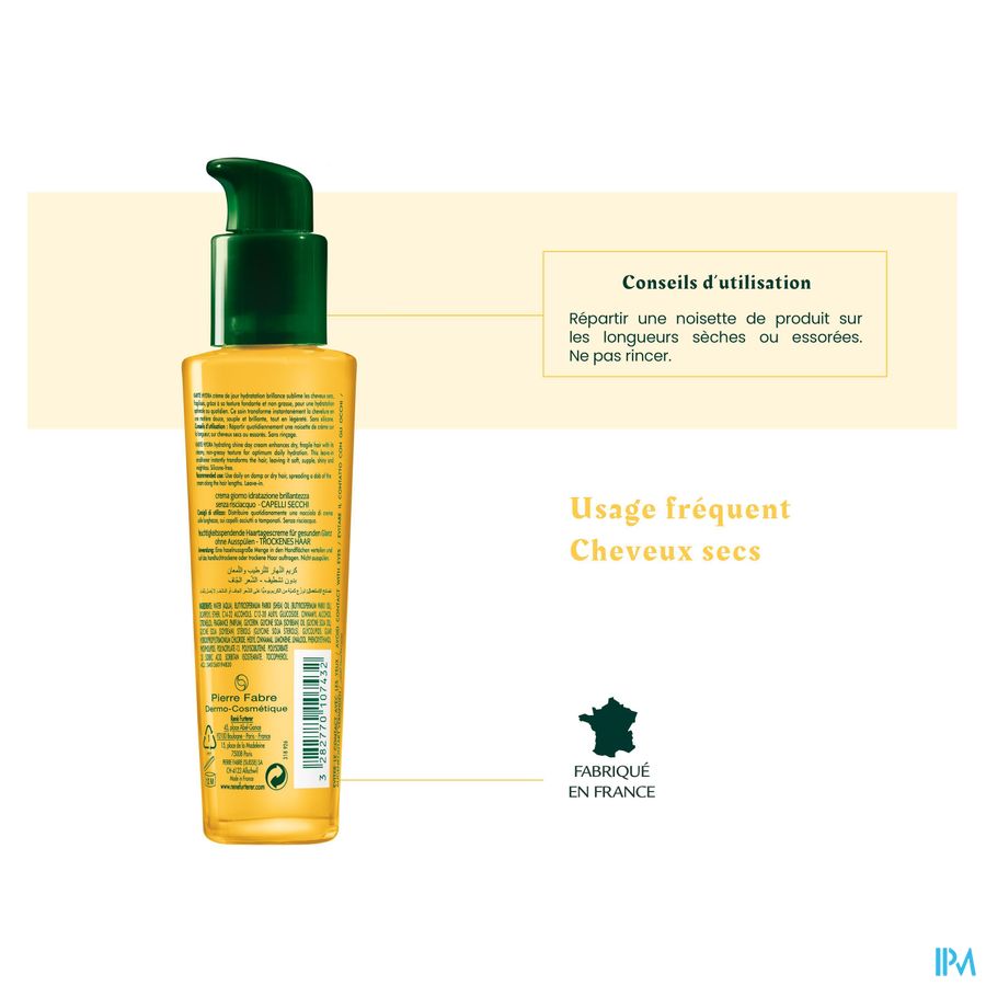 René Furterer - Crème de jour hydratation brillance - Soin hydratant à l'huile de karité - KARITE HYDRA